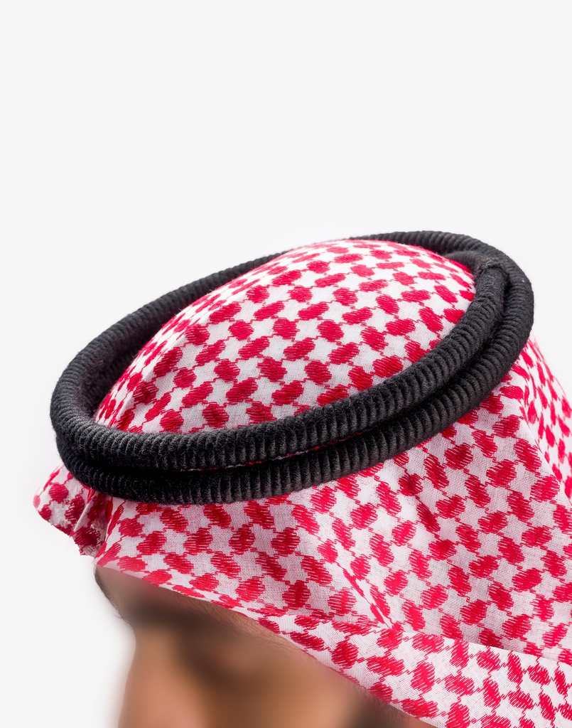 عقال صوف مبروم نمرة 4 أسود ملكي