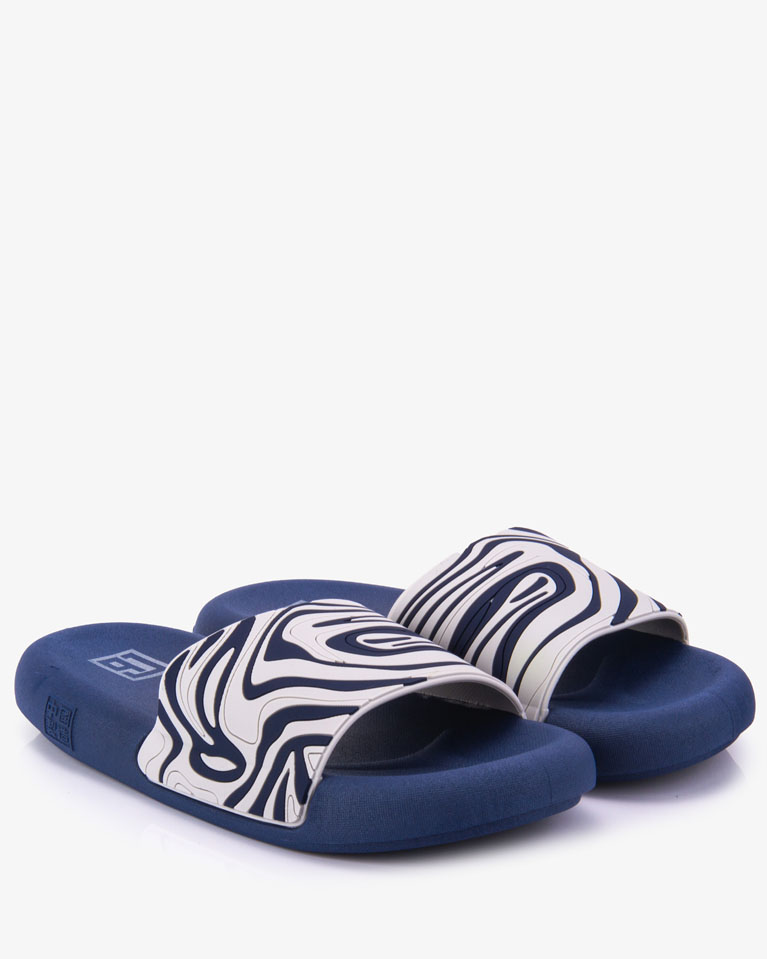 نعال شاطئ أزرق مموج مريح خفيف