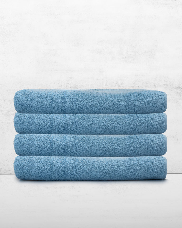 منشفة رجالية قطنية سماوي فاخرة كبيرة