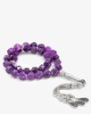 Purple Diamond Cut Amethyst Rosary