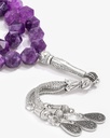 Purple Diamond Cut Amethyst Rosary