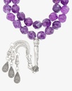 Purple Diamond Cut Amethyst Rosary
