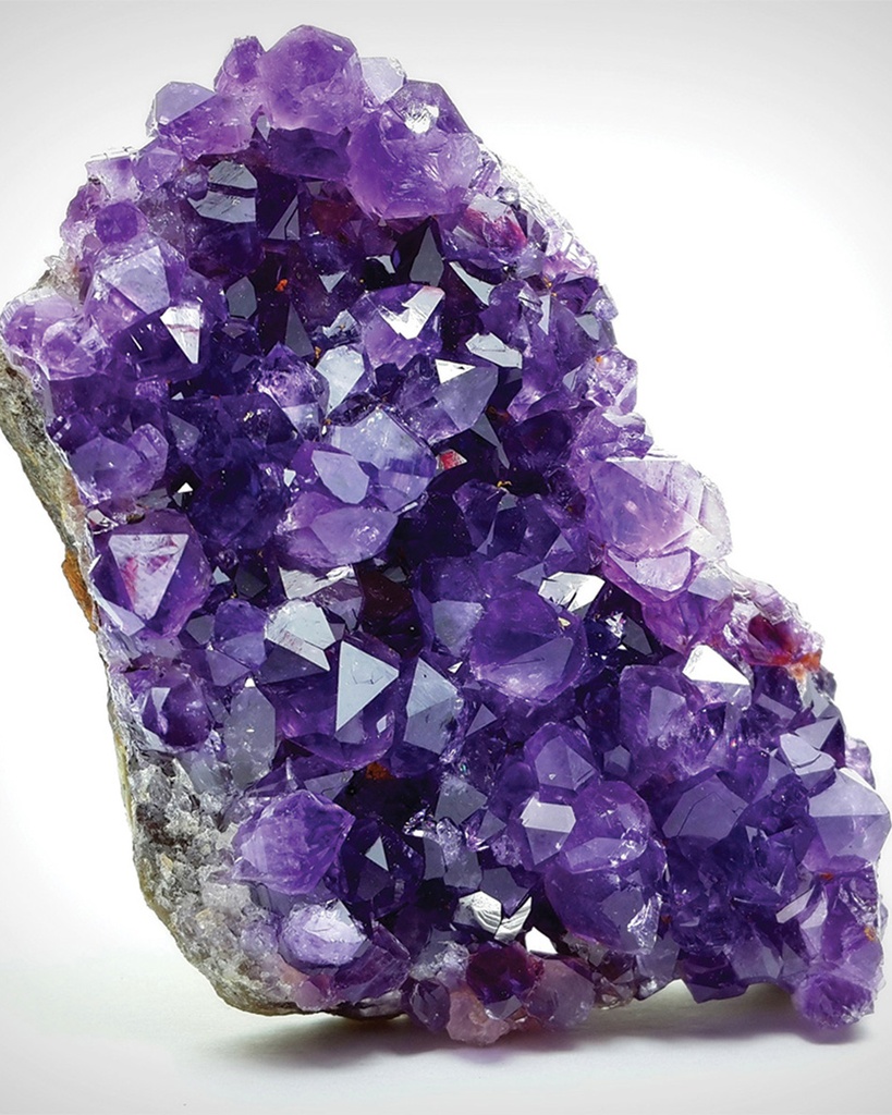 Purple Diamond Cut Amethyst Rosary