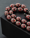 Natural Yusr Rosary decorated with silver and coral