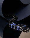 سبحة نادرة يسر طبيعي بفضة 925 ولازورد