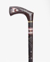 عصا عكاز خشب فينجي مرصعة بالصدف الطبيعي يدوي